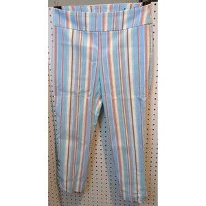 Attyre New York Women's Pants Size 8 Stretch Striped